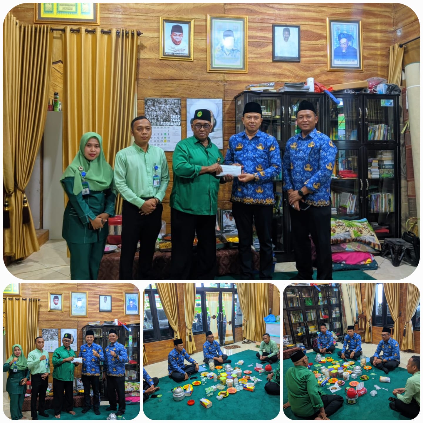 General Manager KSPPS BMT Mandiri Sejahtera Jawa Timur(Bp.H.M.Ayubi Chozin) menerima tamu silaturrahmi dari Plt. Kepala Kemenag Gresik (Bp.Muhammad Ali Faiq, M.H.I.) di ruang tamu KSPPS BMT Mandiri Sejahtera Jawa Timur