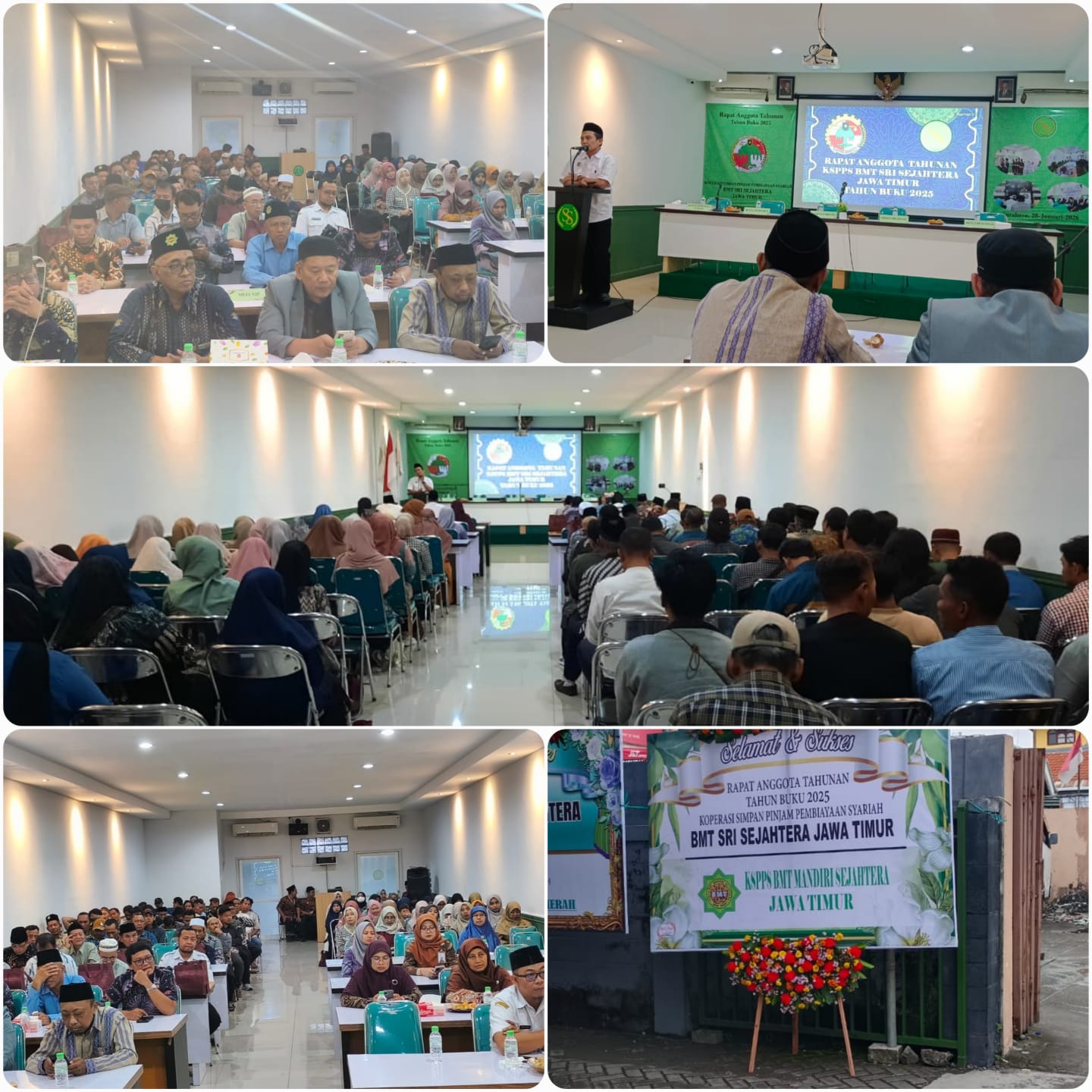 General Manager KSPPS BMT Mandiri Sejahtera Jawa Timur (Bp.H.M.Ayubi Chozin) dalam acara Rapat Anggota Tahunan (RAT) KSPPS BMT Sri Sejahtera Jawa Timur Tahun Buku 2025 di Aula Kantor KSPPS BMT Sri Sejahtera Jawa Timur Surabaya. Rabu, 28 Januari 2026