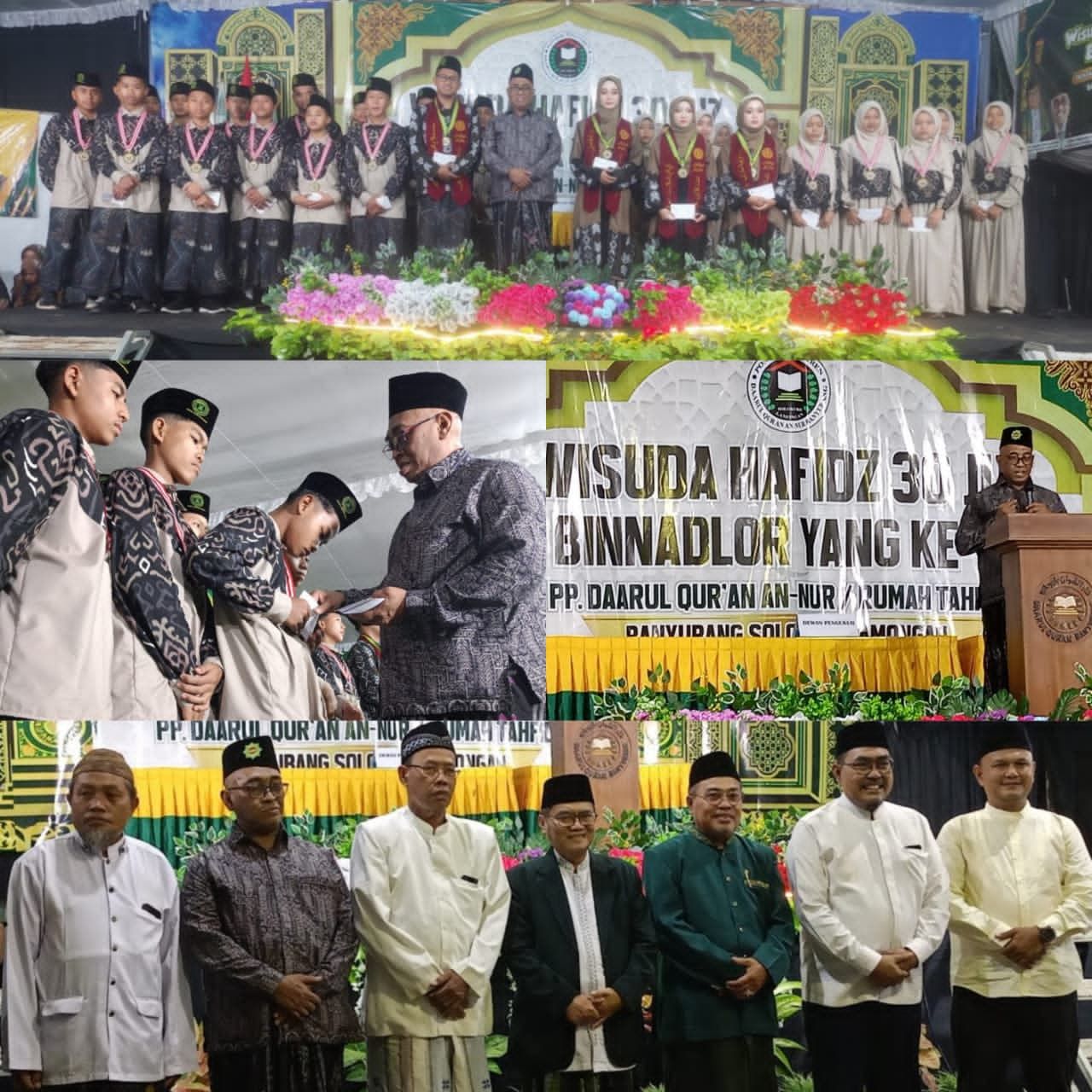 General Manager KSPPS BMT Mandiri Sejahtera Jawa Timur (Bp.H.M.Ayubi Chozin) bersama Anggota DPR RI ( Bp.Dr.H.Jazizul Fawaid, SQ., M.A.) dalam acara Wisuda Hafidz 30 Juz dan Binadlor ke-VIII Pondok Pesantren Daarul Qur'an Banyubang Solokuro Lamongan. Sabt