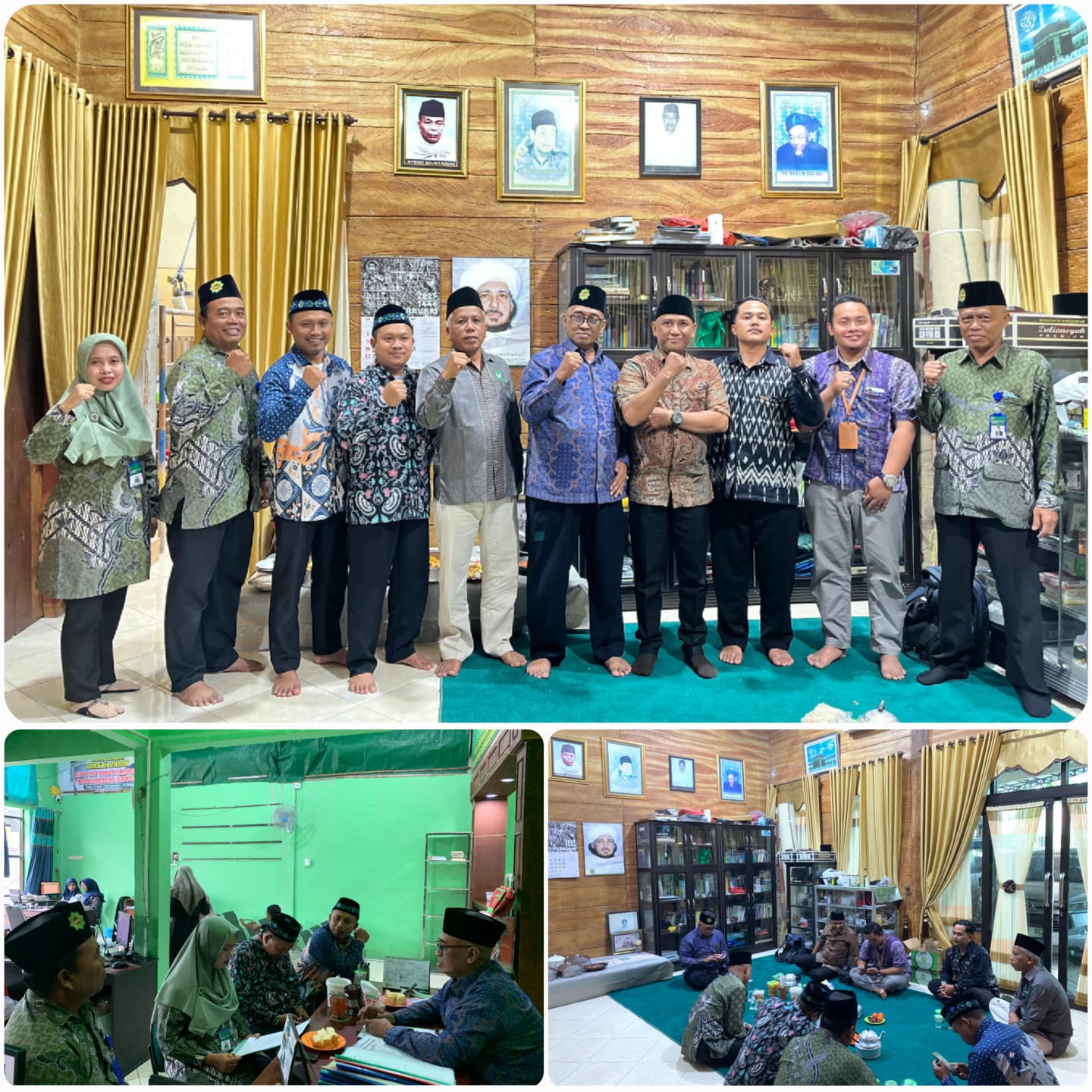  General Manager KSPPS BMT Mandiri Sejahtera Jawa Timur ( Bp. H.M.Ayubi Chozin ) menerima tamu dari Pengurus dan Manager KSPPS BMT Santri Blora serta Pengurus KSPPS BMT MALABAR JATIM Pasuruan di ruang tamu KSPPS BMT Mandiri Sejahtera Jawa Timur