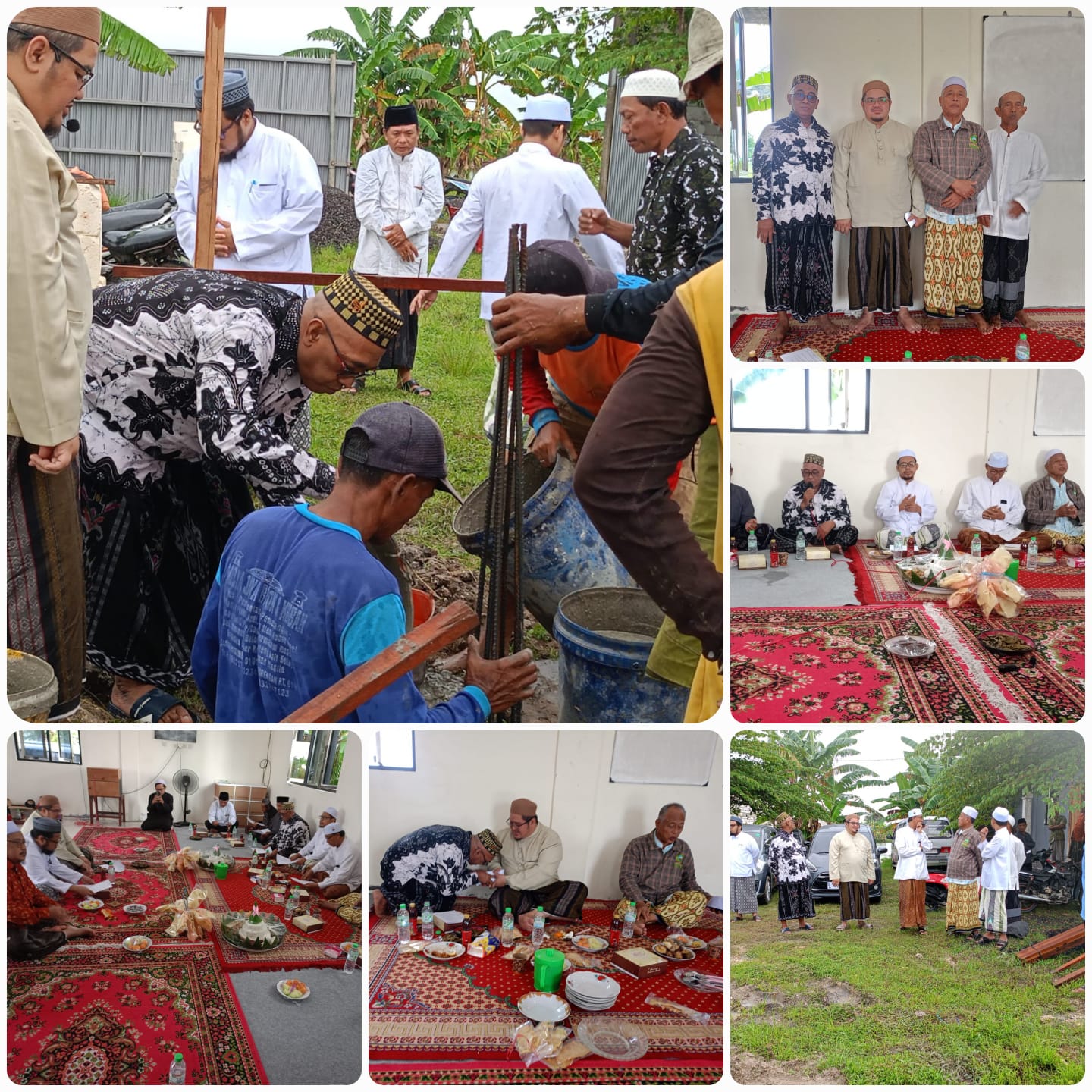 General Manager KSPPS BMT Mandiri Sejahtera Jawa Timur (Bp.H.M.Ayubi Chozin) dalam acara Peletakan Batu Pertama Pembangunan Masjid Pondok Pesantren Al Mi'roj Bantengputih Karanggeneng Lamongan
