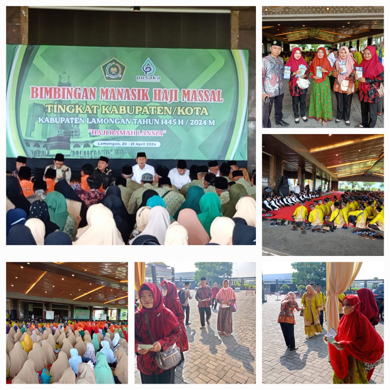 Kegiatan Promosi dalam Acara Bimbingan Manasik Haji Massal Tingkat Kabupaten/Kota Lamongan di Masjid Namira Lamongan