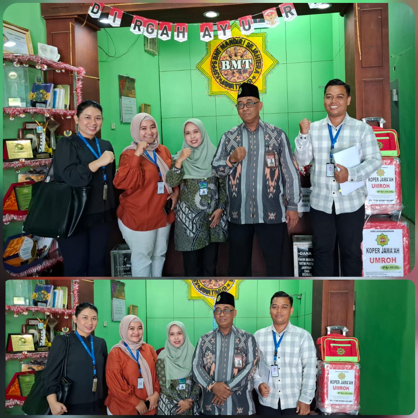General Manager KSPPS BMT Mandiri Sejahtera Jawa Timur (Bp.H.M.Ayubi Chozin) menerima tamu dari Bank Permata Syariah Surabaya di Kantor Pusat KSPPS BMT Mandiri Sejahtera Jawa Timur