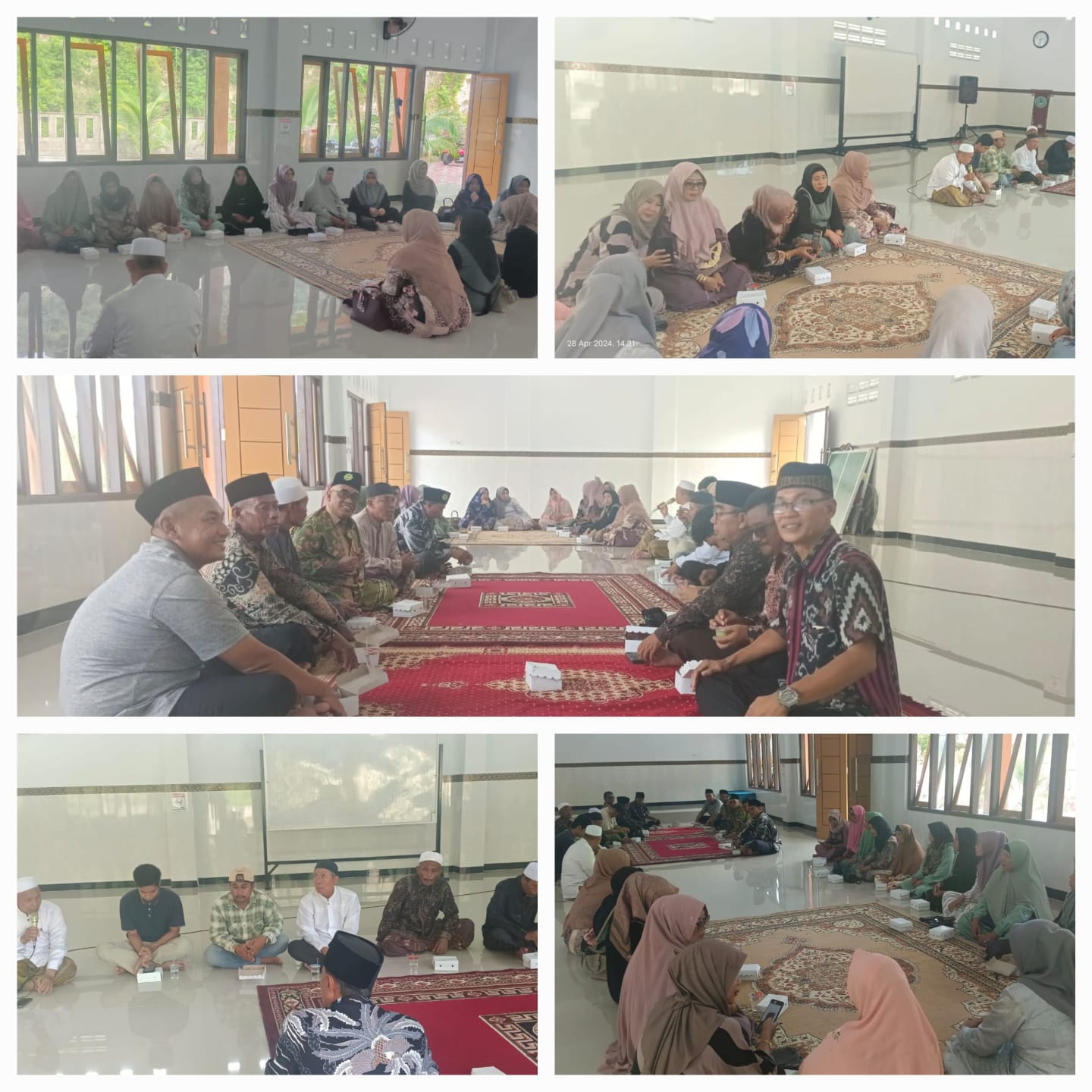 General Manager Karangcangkring Jawa Timur (H.M.Ayubi Chozin) menghadiri acara Halal bi Halal Alumni Jamaah Umroh KSPPS BMT Mandiri Sejahtera Jawa Timur Paket 16 Hari Pemberangkatan 10 Desember 2023 di Kediaman Bpk.KH.Abdul Ghoni Mannan (PP Syawariqul Anw