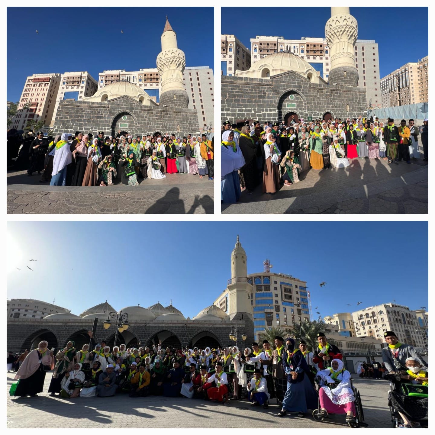 259 Jamaah Umroh KSPPS BMT Mandiri Sejahtera Karangcangkring Jawa Timur bersama Guru TPQ, Marbot Masjid dan Sekdes Kec. Dukun Gresik Ziarah di Masjid Abu Bakar Madinah