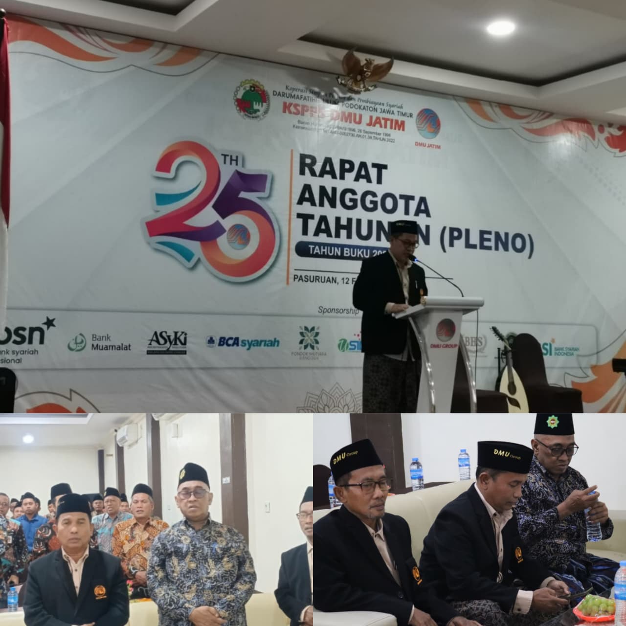  General Manager KSPPS BMT Mandiri Sejahtera Jawa Timur (Bp.H.M.Ayubi Chozin) dalam acara Rapat Anggota Tahunan (RAT) Tahun Buku 2025 KSPPS DMU JATIM di Pasuruan 